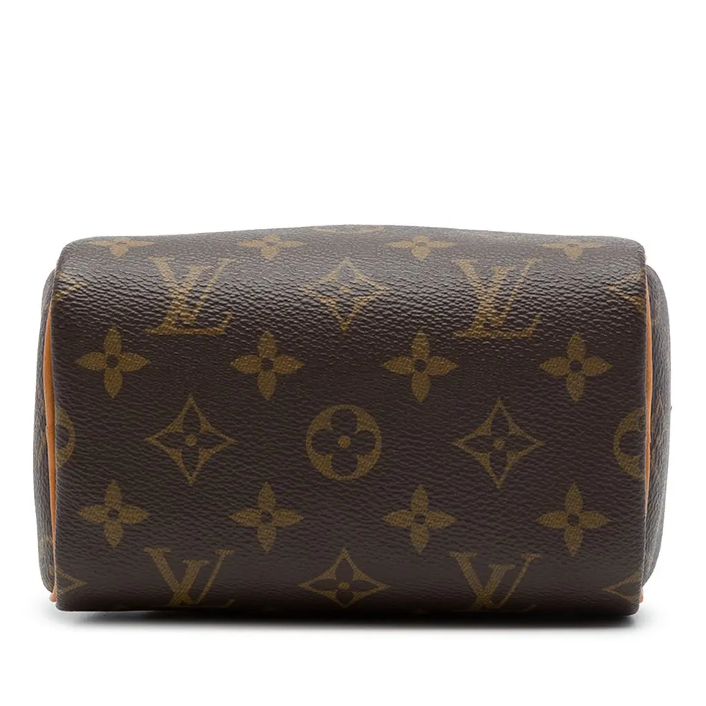 Louis Vuitton Monogram Nano Speedy Bandouliere Brown Canvas Very good - Inside View