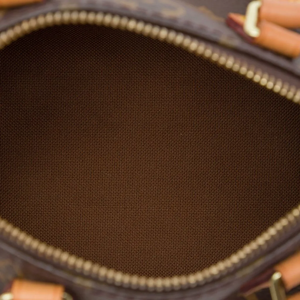 Louis Vuitton Monogram Nano Speedy Bandouliere Brown Canvas Very good - Model View