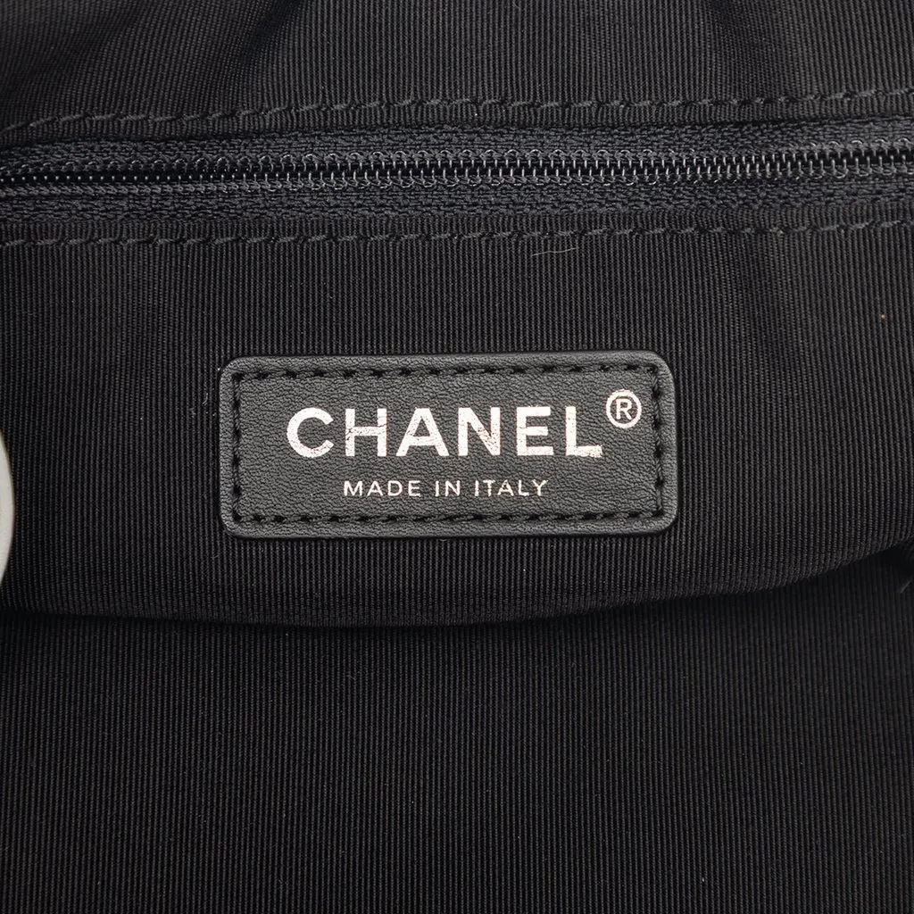 Chanel Coated Canvas La Pausa Bay Shopping Satchel Black Very good - Box View