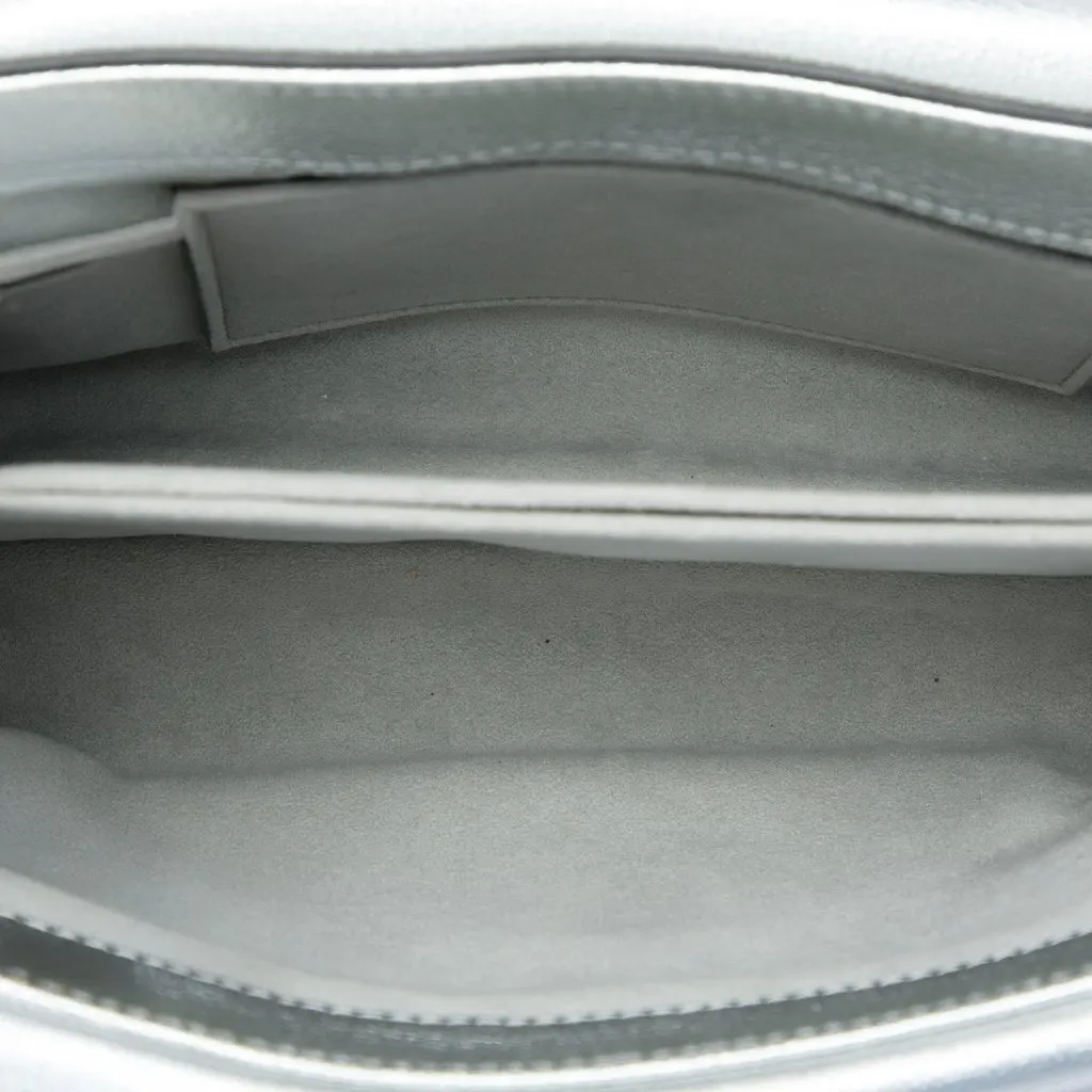 Louis Vuitton Metallic Cuir Plume Ecume Very Chain Bag Silver Leather Very good - Model View