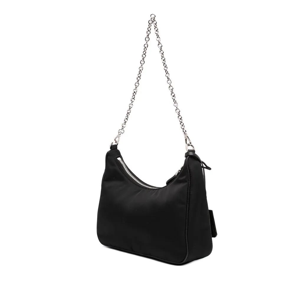 Prada Saffiano Trimmed Re Nylon Re Edition 2005 Satchel Black Very good - Back View