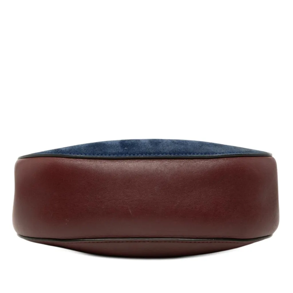 Chloé Small Bicolor Suede and Calfskin Drew Crossbody Red Leather Very good - Inside View