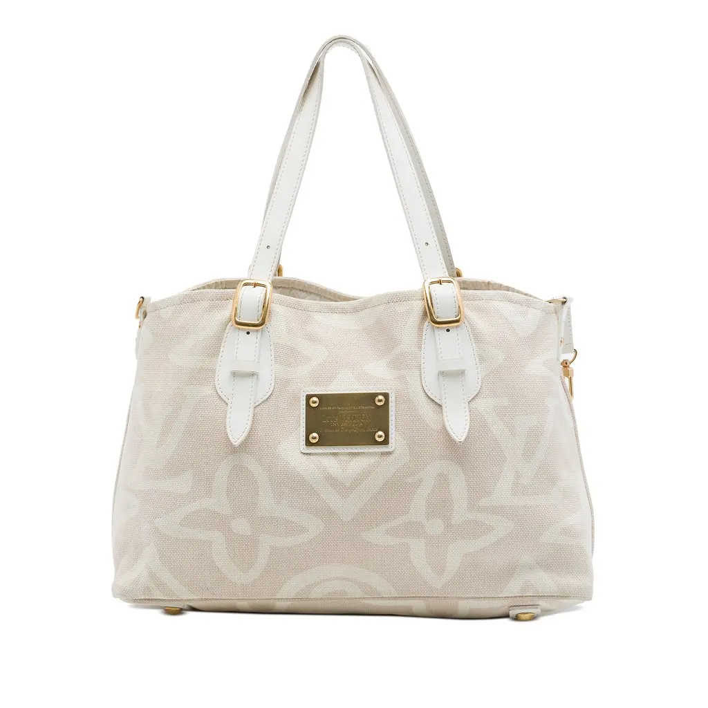 Louis Vuitton Monogram Tahitienne Cabas PM Beige Very good - Front View
