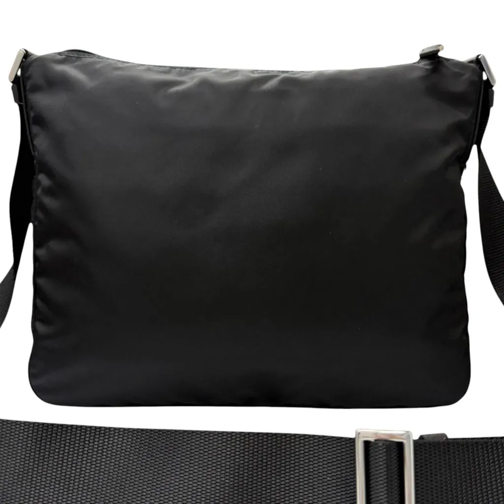 Prada Re Nylon Zip Top Crossbody Black Very good - Inside View