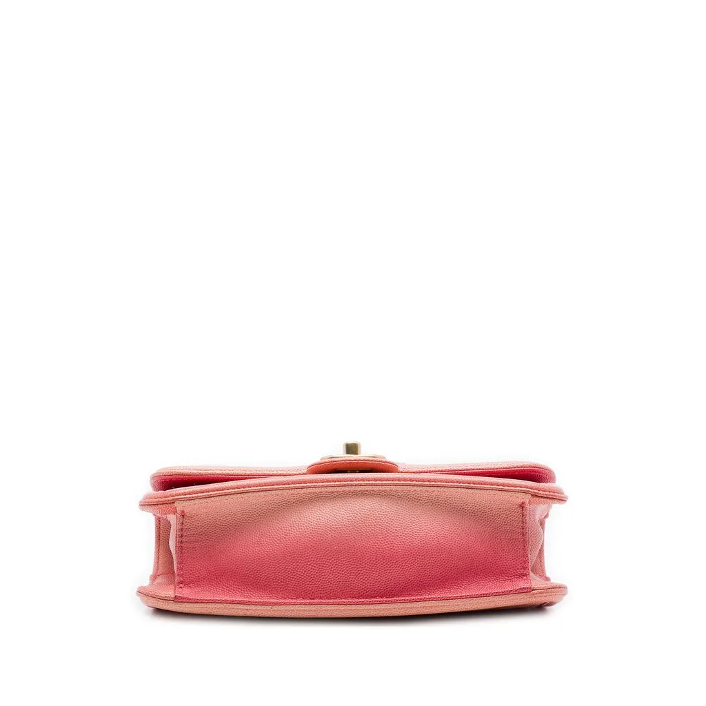 Chanel Small Quilted Caviar Sunset On The Sea Flap Pink Leather Very good - Inside View