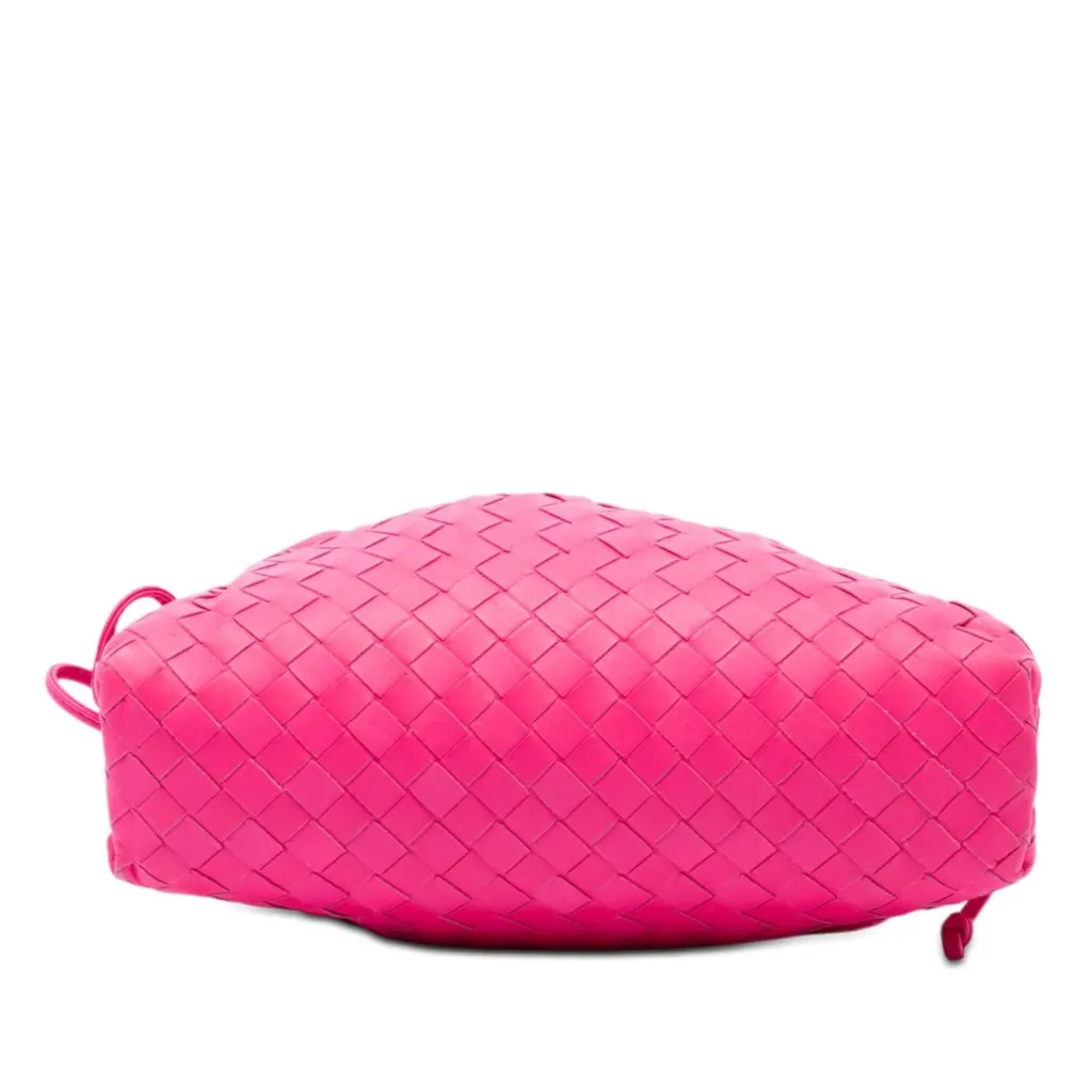 Bottega Veneta Nappa Intrecciato The Mini Pouch Crossbody Pink Leather Very good - Inside View