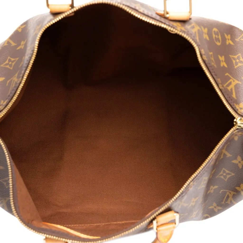 Louis Vuitton Monogram Speedy 35 Brown Canvas Good - Model View