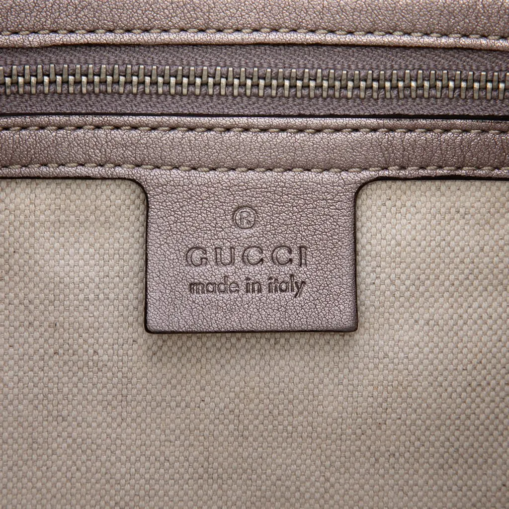 Gucci Large Metallic Guccissima Twins Hobo Purple Leather Very good - Box View