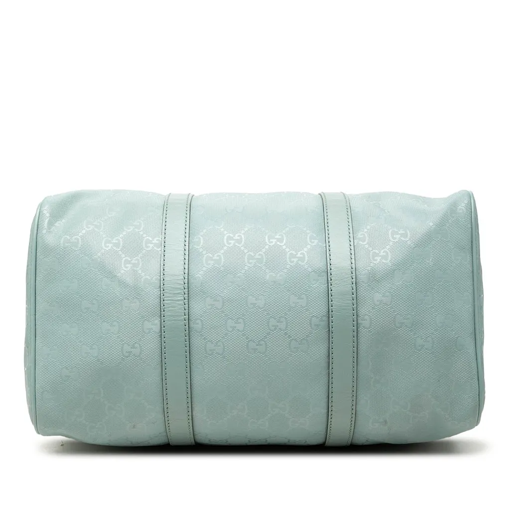 Gucci Medium GG Imprime Joy Boston Bag Blue Canvas Good - Inside View