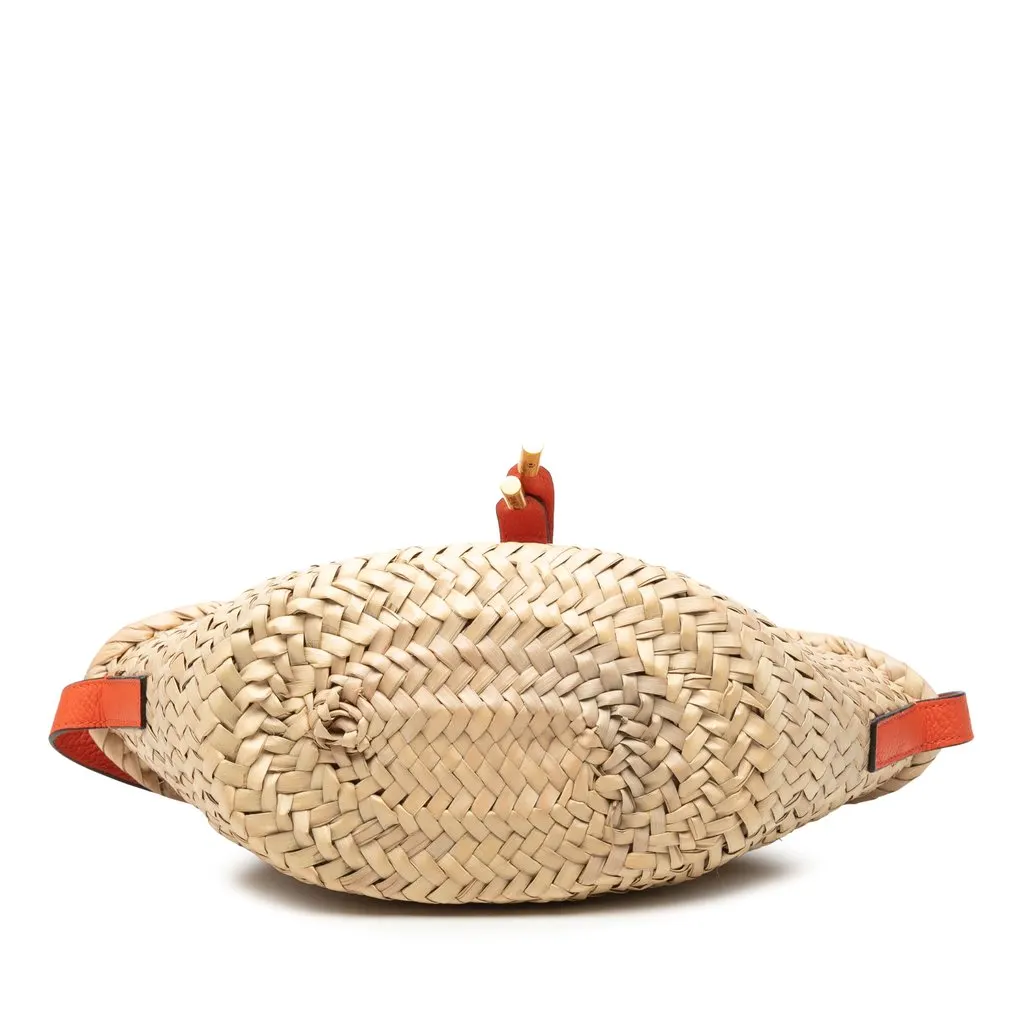 Chloé Mini Raffia Marcie Basket Crossbody Beige Very good - Inside View