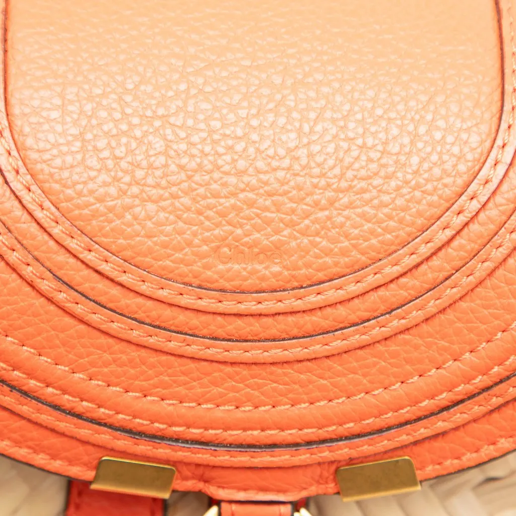 Chloé Mini Raffia Marcie Basket Crossbody Beige Very good - Box View
