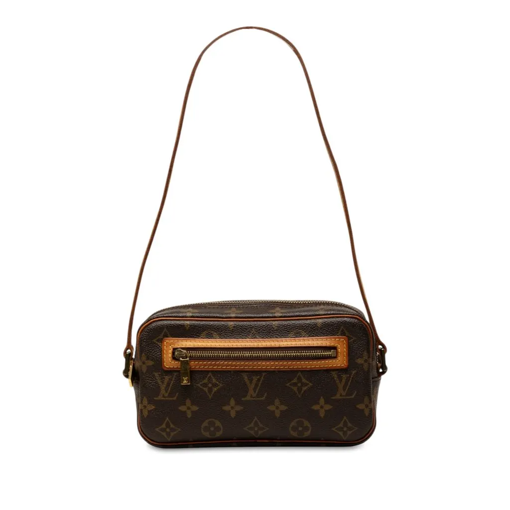 Louis Vuitton Monogram Pochette Cite Brown Canvas Very good - Front View