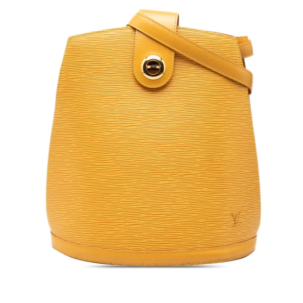 Louis Vuitton Epi Cluny Yellow Leather Very good - Front View