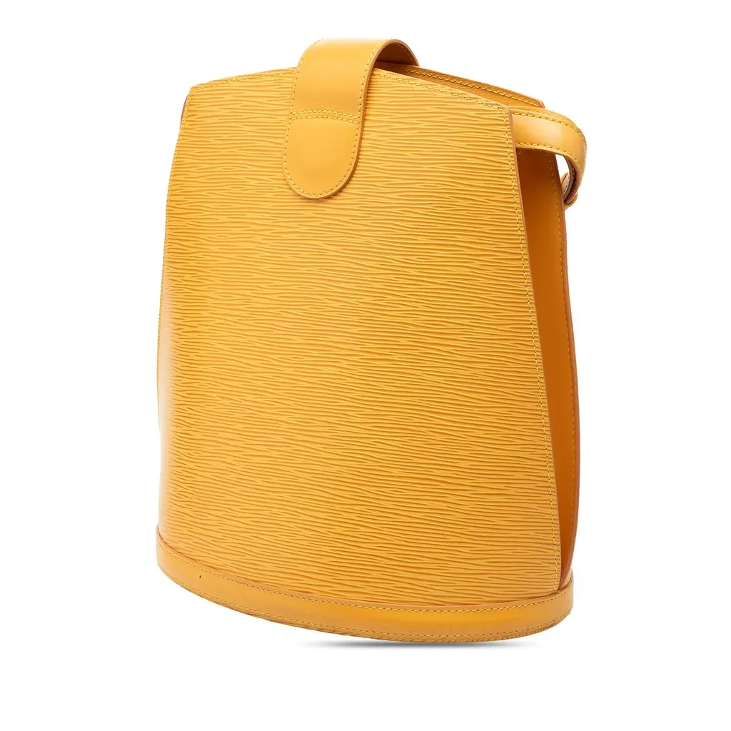 Louis Vuitton Epi Cluny Yellow Leather Very good - Back View