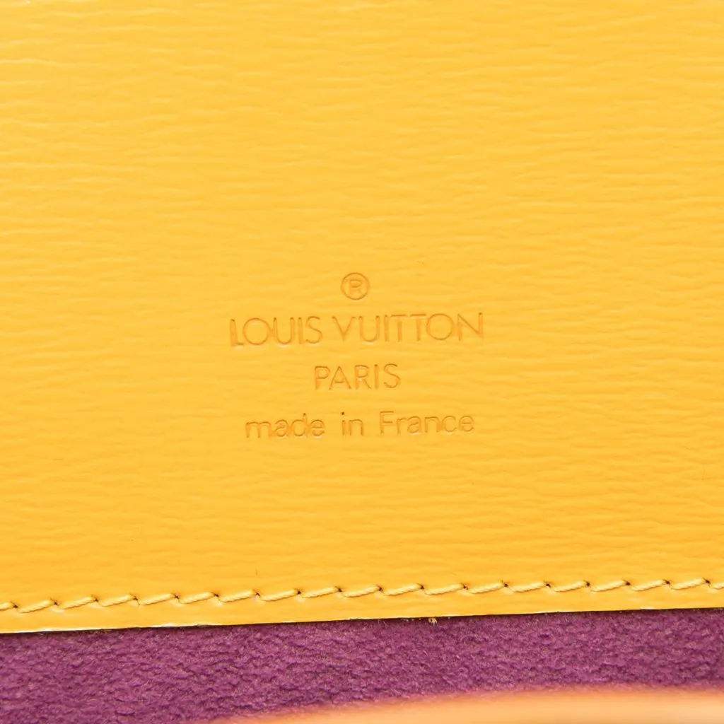 Louis Vuitton Epi Cluny Yellow Leather Very good - Box View