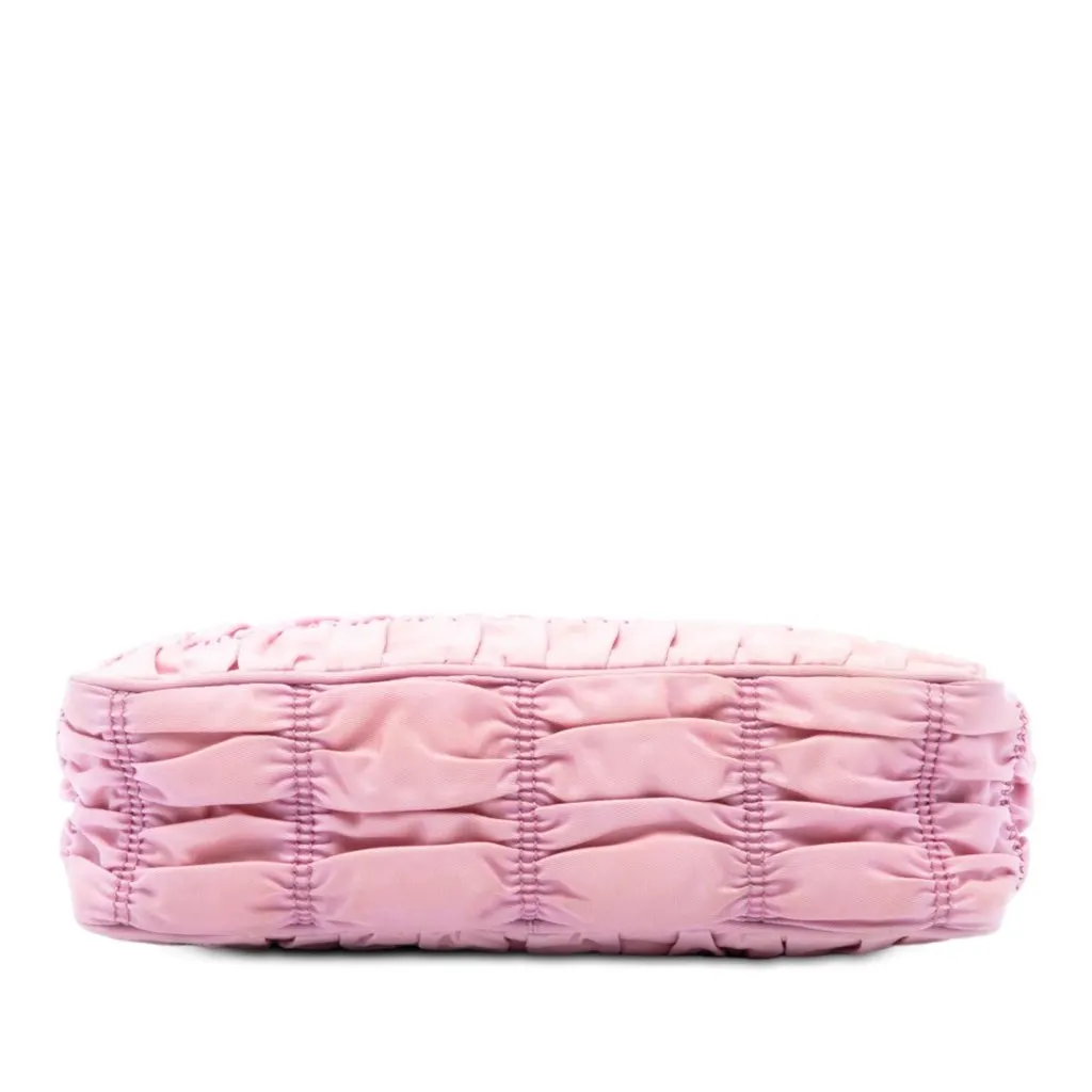 Prada Tessuto Gaufre Re Edition Shoulder Bag Pink Polyamide Very good - Inside View