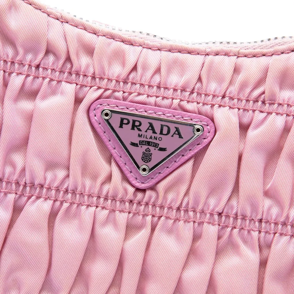 Prada Tessuto Gaufre Re Edition Shoulder Bag Pink Polyamide Very good - Box View