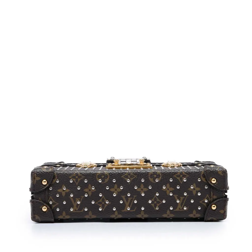 Louis Vuitton Monogram Studded Petite Malle Brown Very good - Inside View