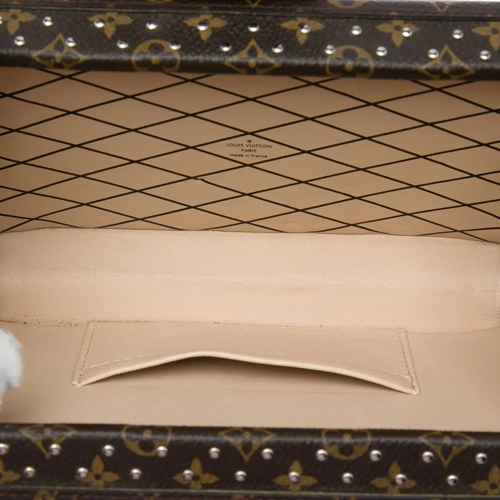 Louis Vuitton Monogram Studded Petite Malle Brown Very good - Model View