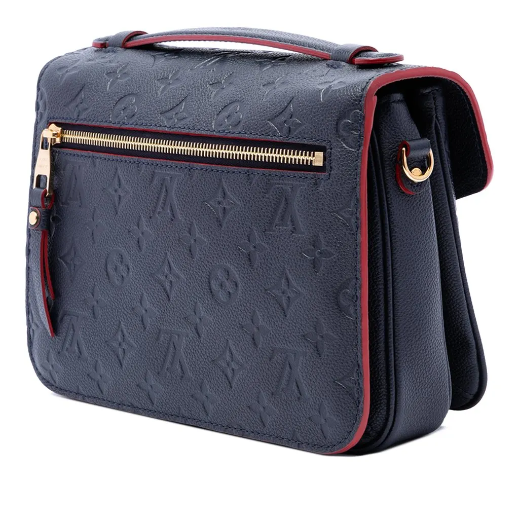 Louis Vuitton Monogram Empreinte Pochette Metis Blue Leather Very good - Back View