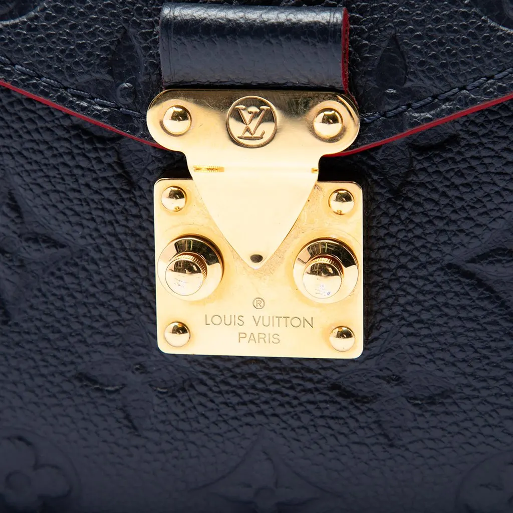 Louis Vuitton Monogram Empreinte Pochette Metis Blue Leather Very good - Box View