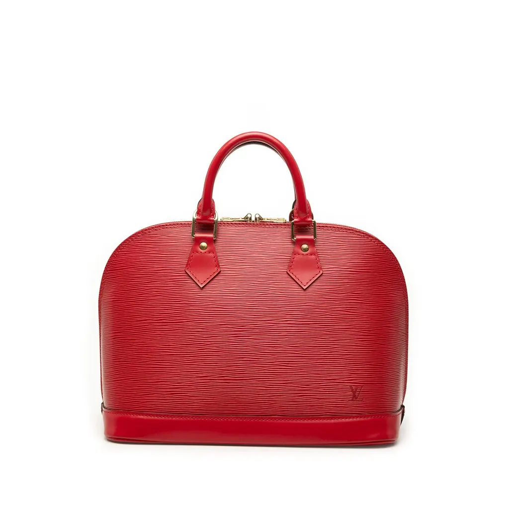 Louis Vuitton Epi Alma PM Red Leather Very good - Front View