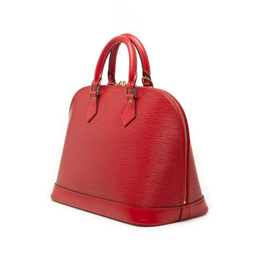 Louis Vuitton Epi Alma PM Red Leather Very good - Back View
