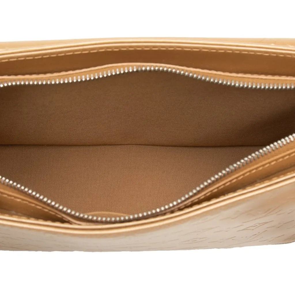 Louis Vuitton Monogram Mat Alston Gold Leather Very good - Model View