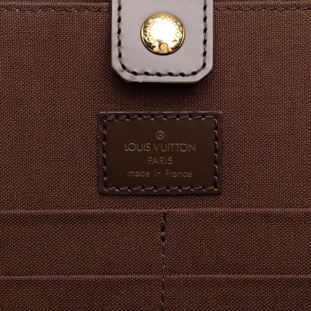Louis Vuitton Damier Ebene Porte Ordinateur Sabana Brown Canvas Very good - Box View