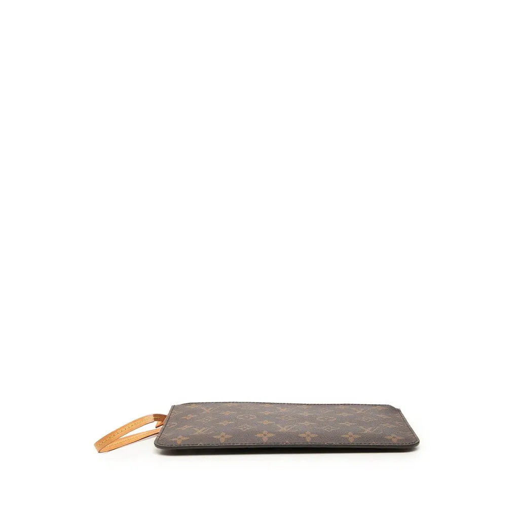 Louis Vuitton Monogram Neverfull MM Pouch Brown Very good - Inside View