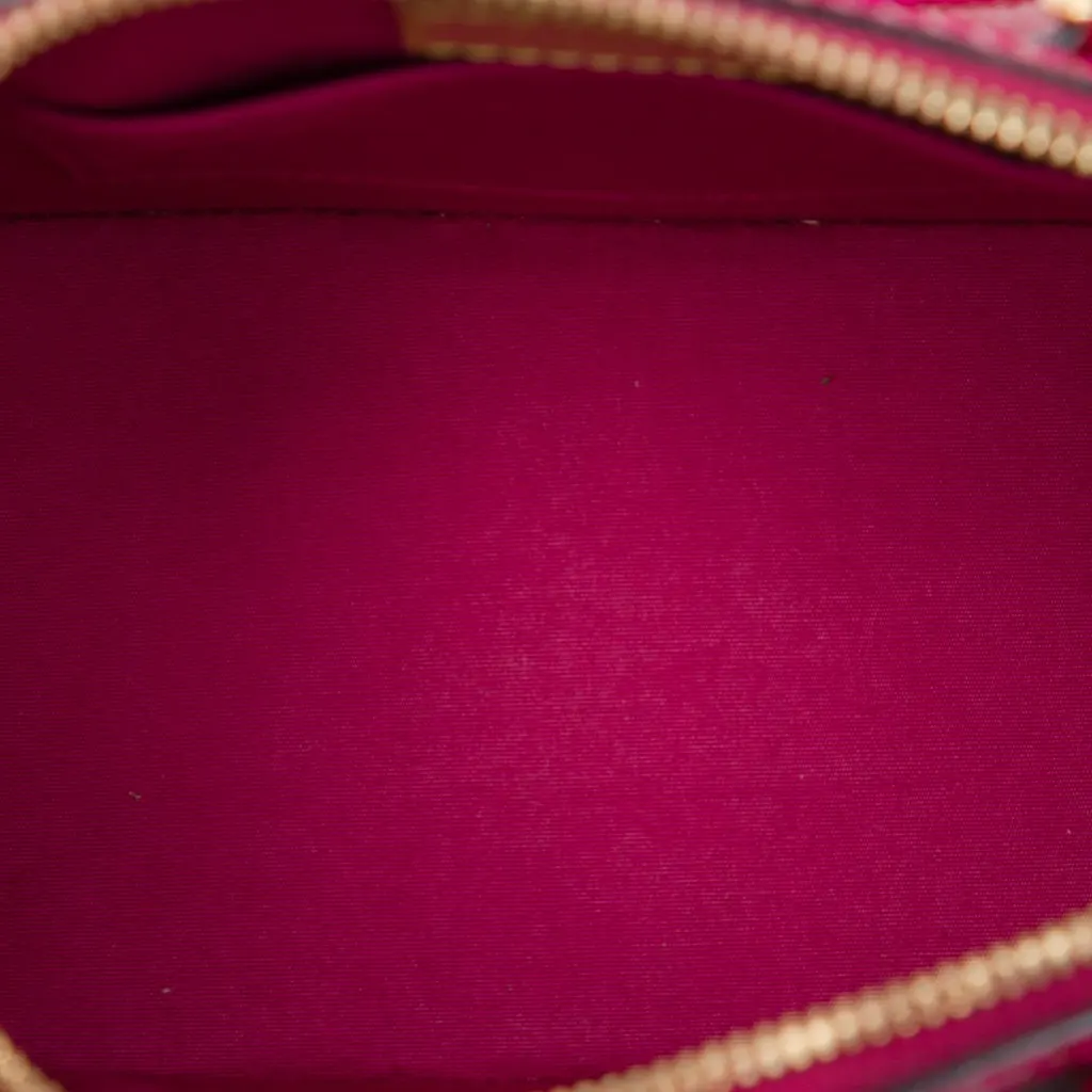 Louis Vuitton Monogram Vernis Alma BB Pink Leather Good - Model View