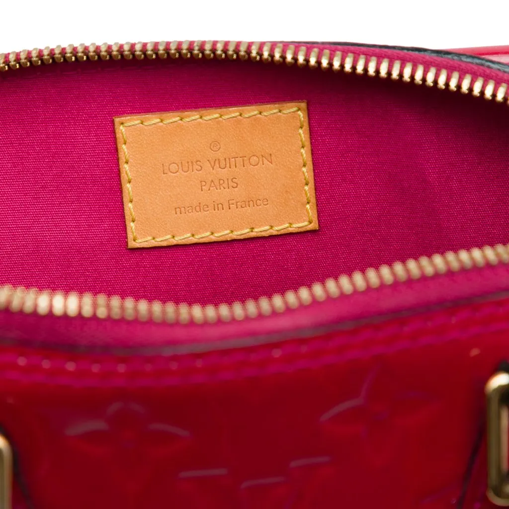 Louis Vuitton Monogram Vernis Alma BB Pink Leather Good - Box View