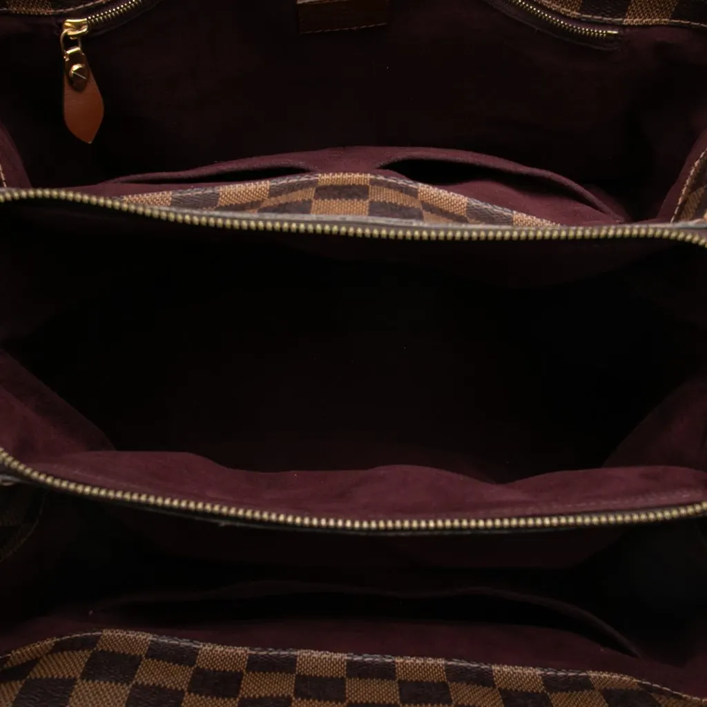 Louis Vuitton Damier Ebene Ascot Brown Very good - Model View