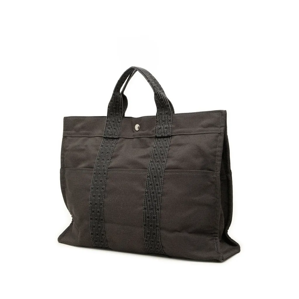 Hermès Canvas Herline MM Grey Canvas Very good - Back View