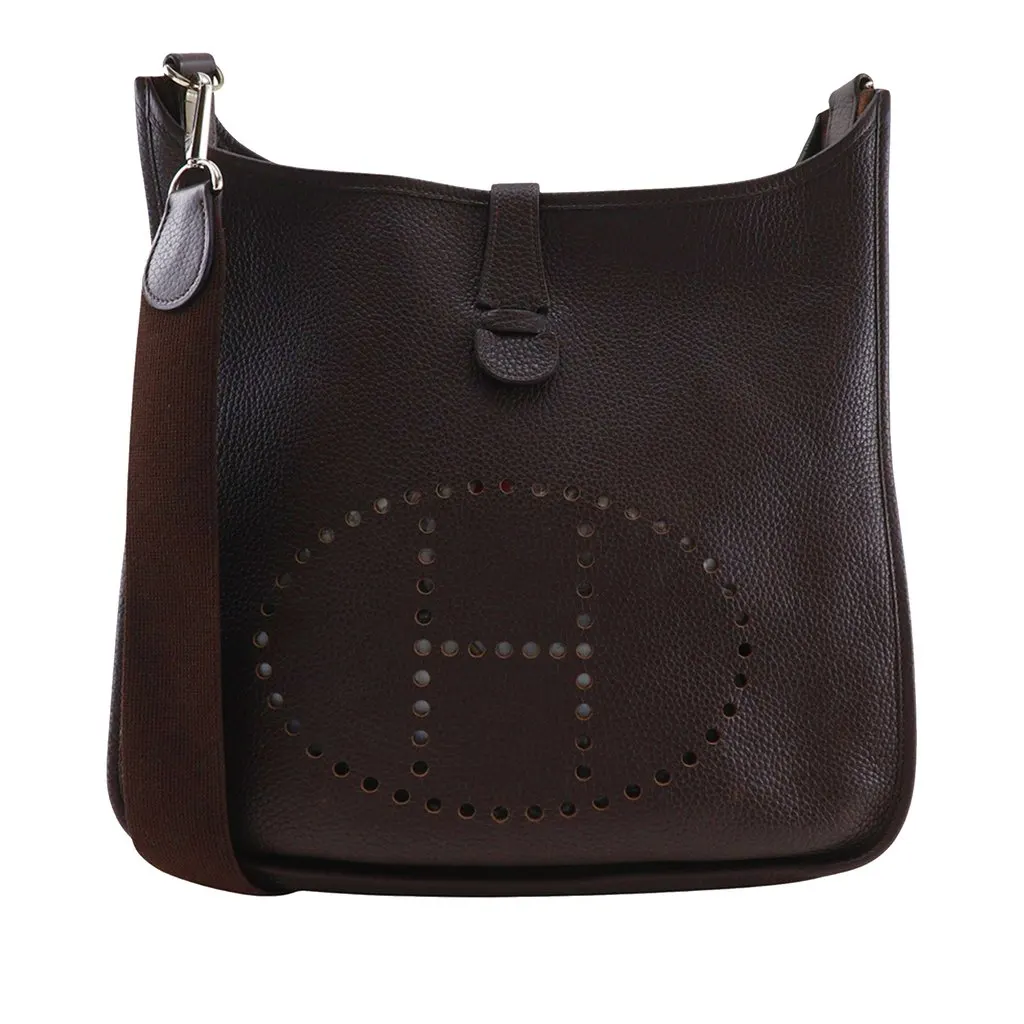 Hermès Clemence Evelyne I 33 Brown Leather Very good - Front View