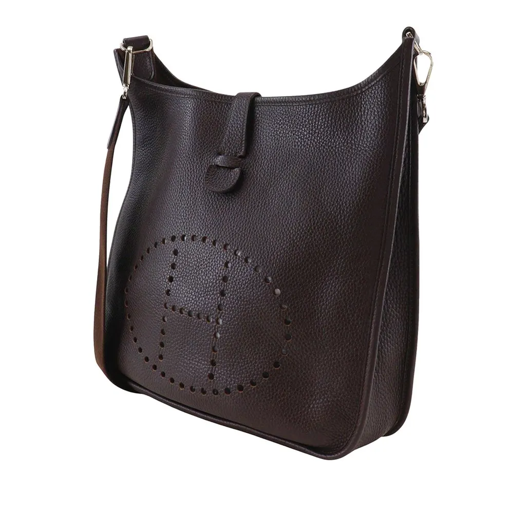 Hermès Clemence Evelyne I 33 Brown Leather Very good - Back View