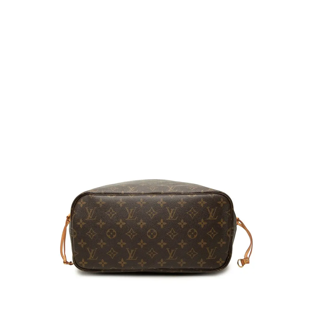 Louis Vuitton Monogram Neverfull MM Brown Canvas Good - Inside View