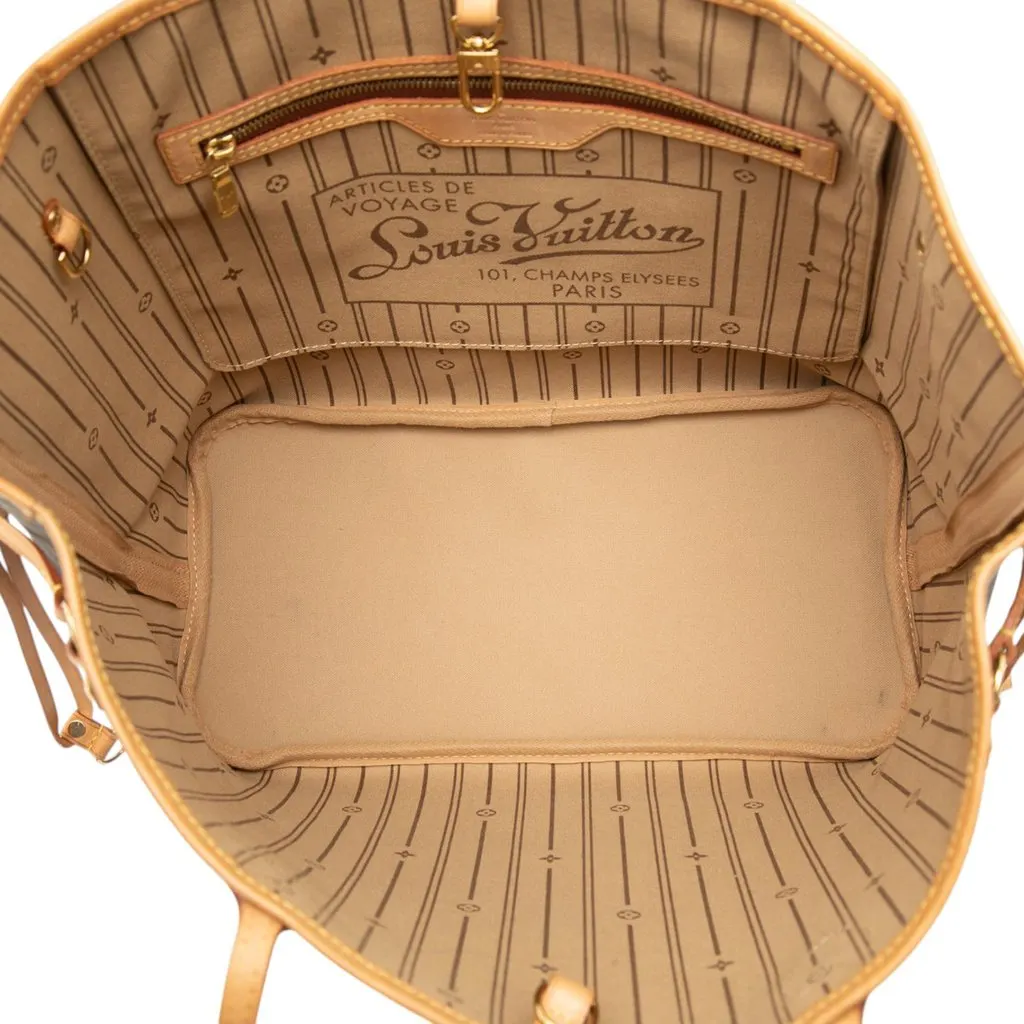 Louis Vuitton Monogram Neverfull MM Brown Canvas Good - Model View