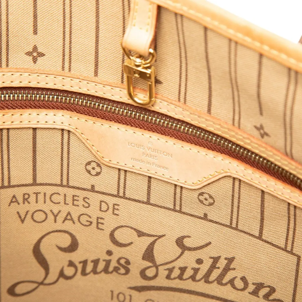 Louis Vuitton Monogram Neverfull MM Brown Canvas Good - Box View