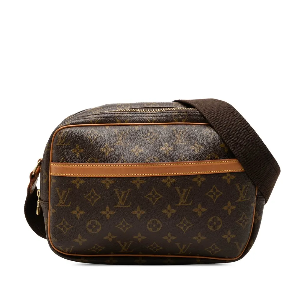 Louis Vuitton Monogram Reporter PM Brown Very good - Front View