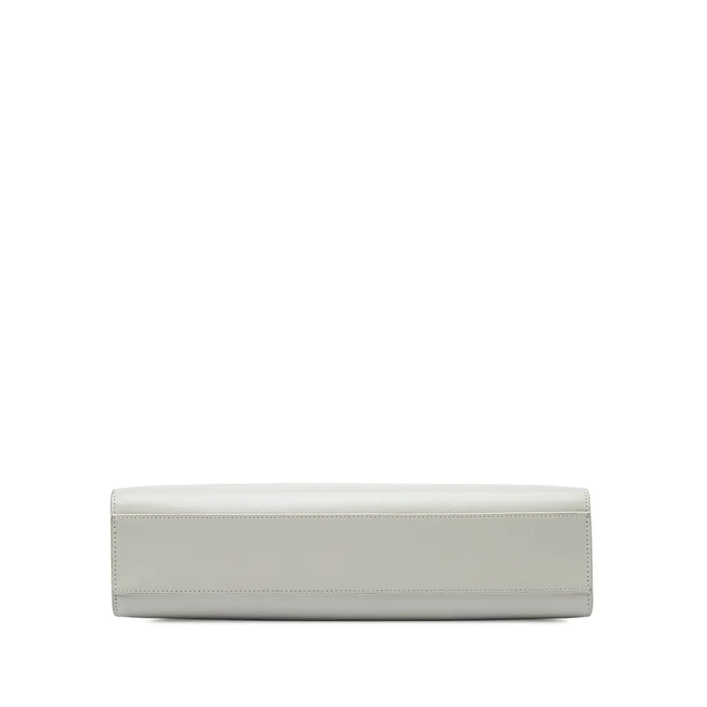 Saint Laurent Medium Smooth Calfskin Manhattan Shoulder Bag White Leather Very good - Inside View