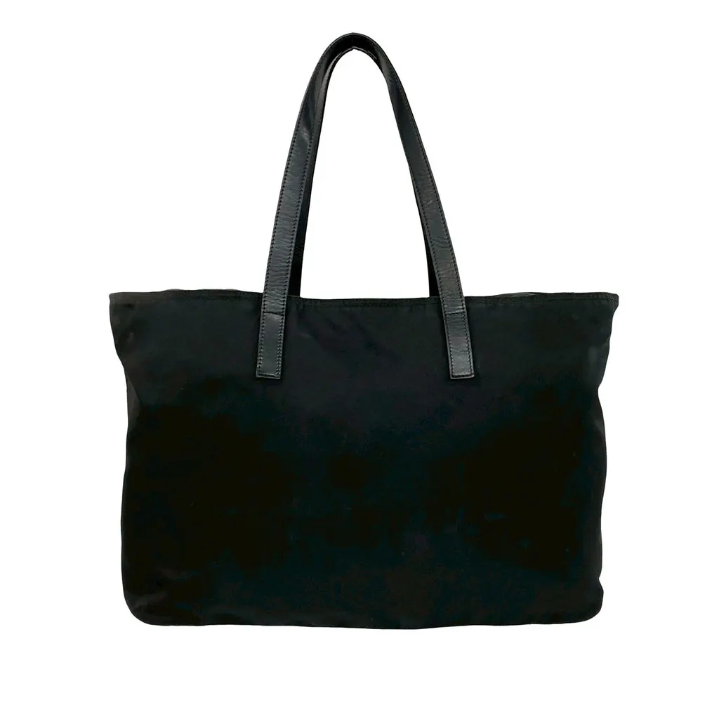 Prada Tessuto Zip Tote Black Very good - Back View