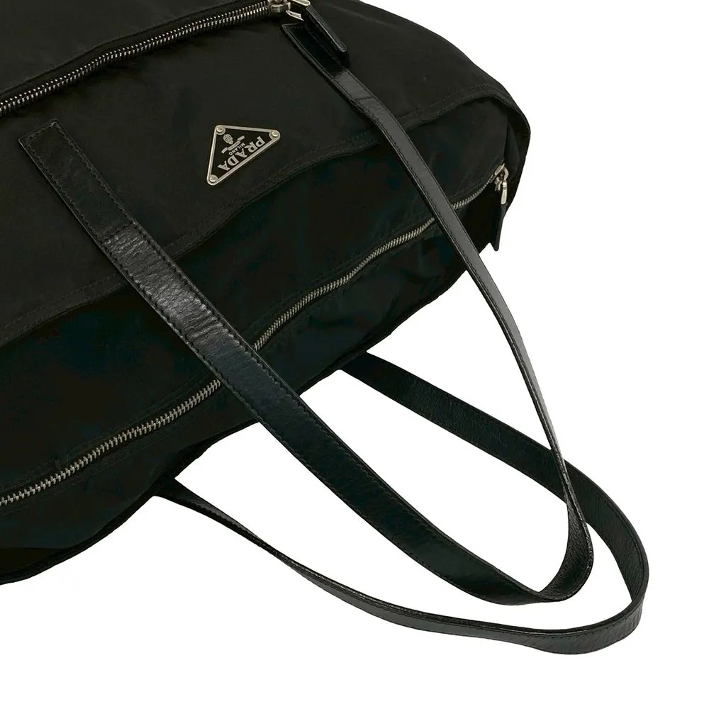 Prada Tessuto Zip Tote Black Very good - Box View