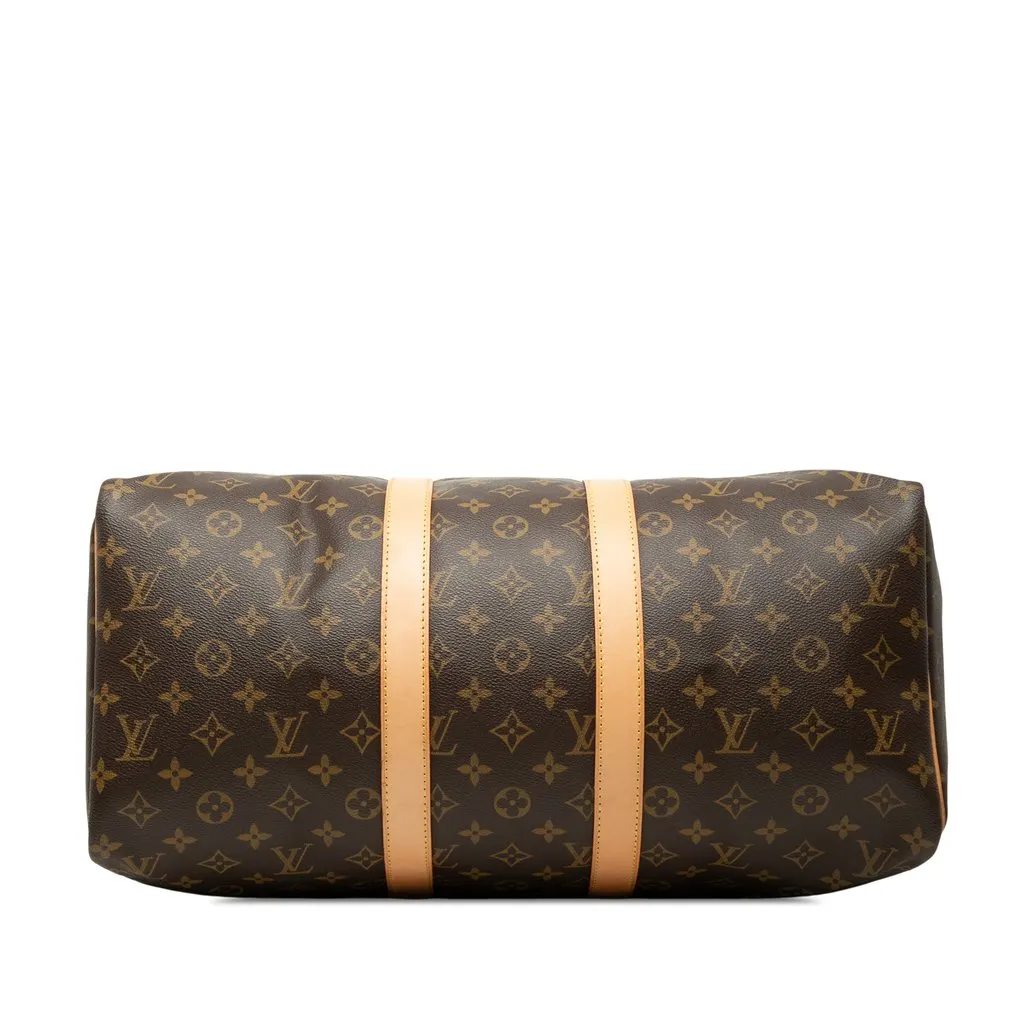 Louis Vuitton Monogram Keepall 45 Brown Canvas Good - Inside View
