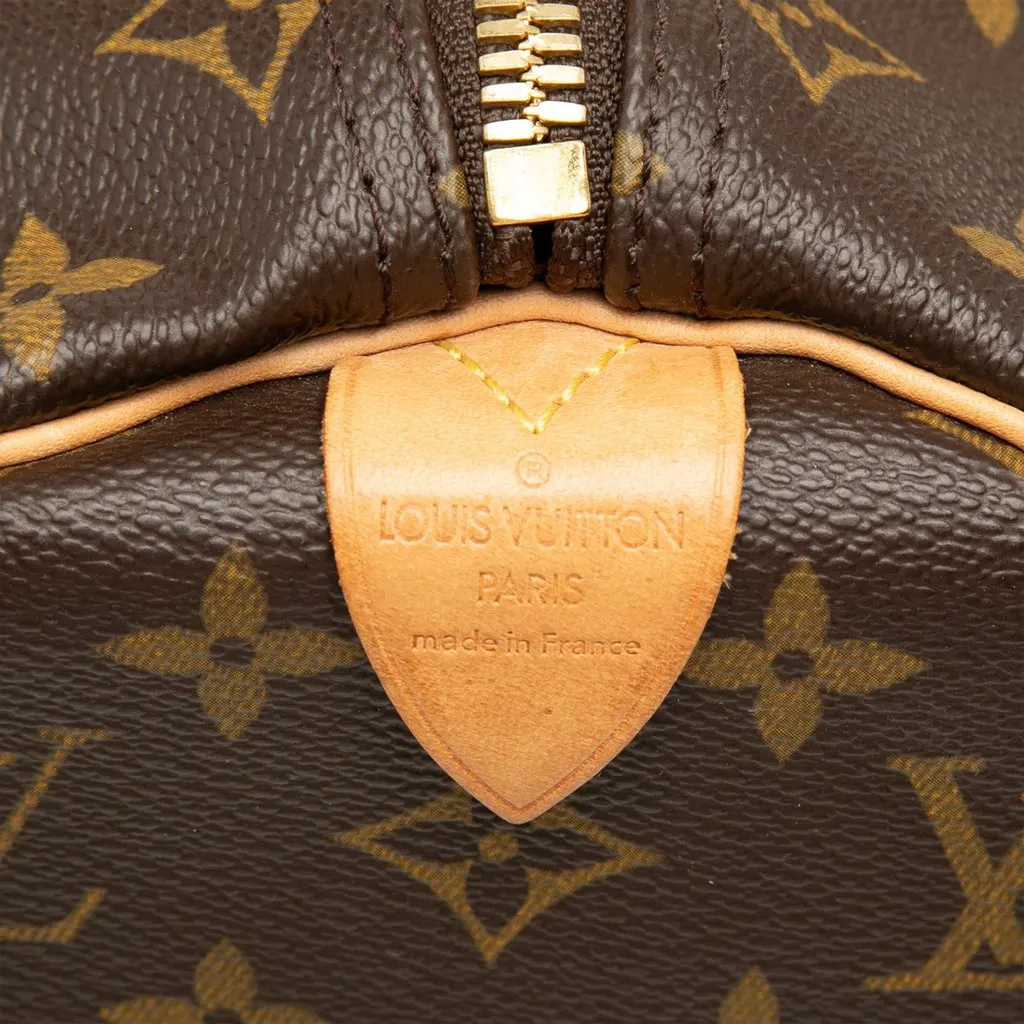 Louis Vuitton Monogram Keepall 45 Brown Canvas Good - Box View