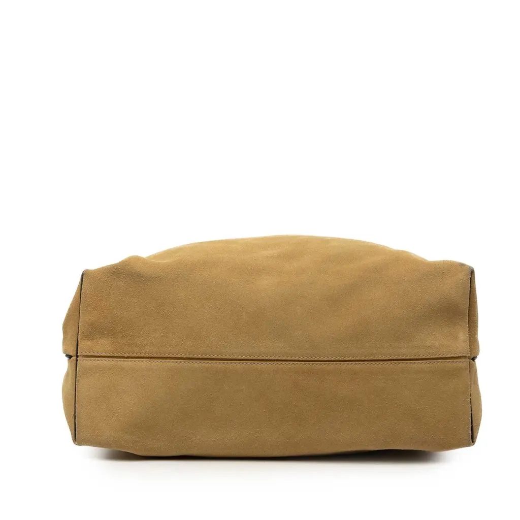 Loewe Large Suede Flamenco Knot Tote Brown Leather Very good - Inside View