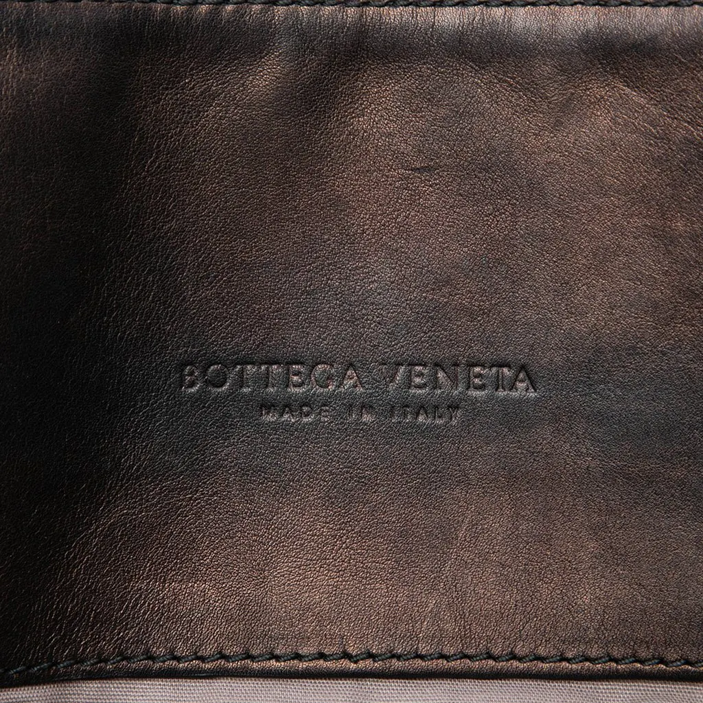 Bottega Veneta Intrecciato Trimmed Leather Soft Briefcase Black Leather Good - Box View