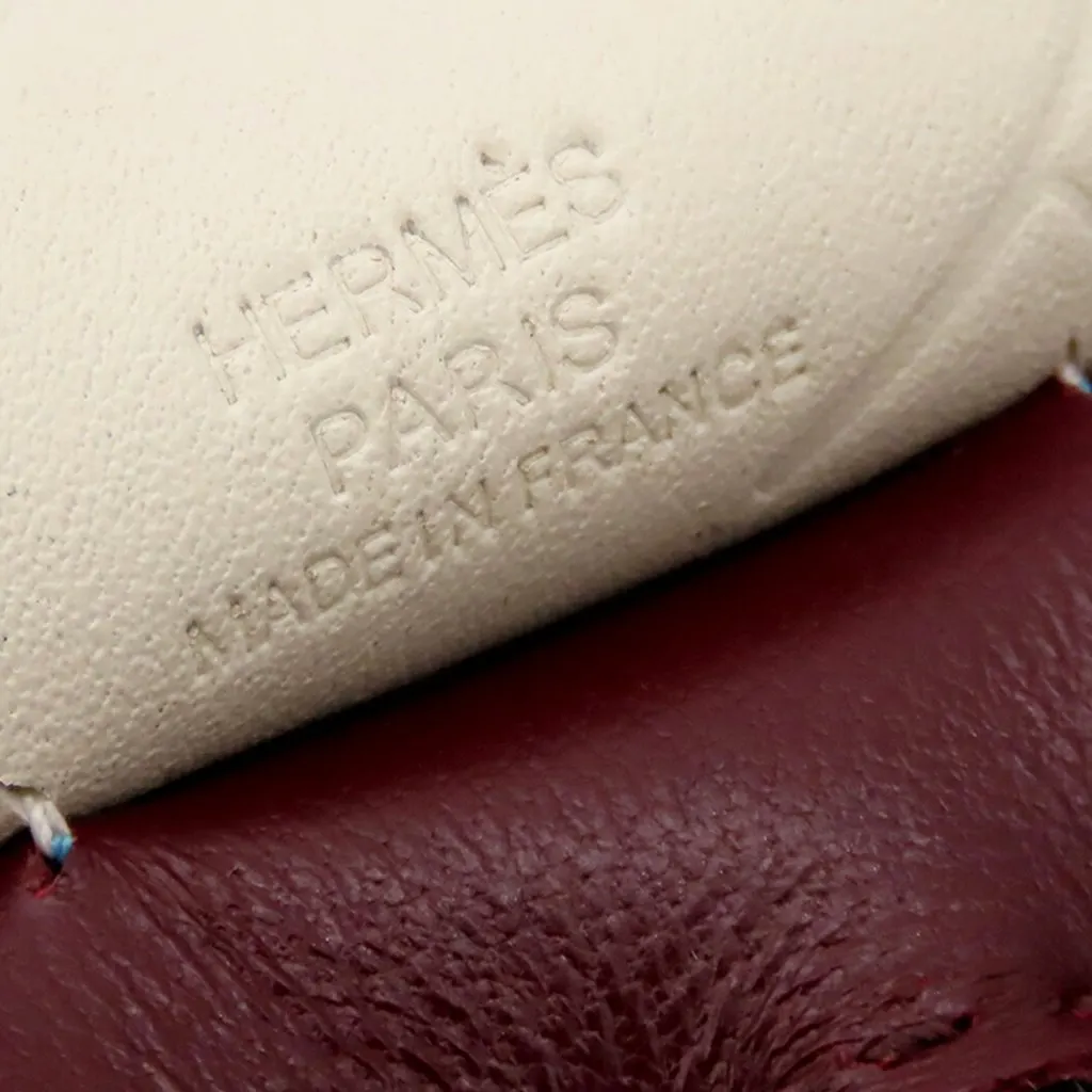 Hermès Milo Lambskin and Swift Grigri Rodeo Pegase Bag Charm PM Red Leather Very good - Inside View