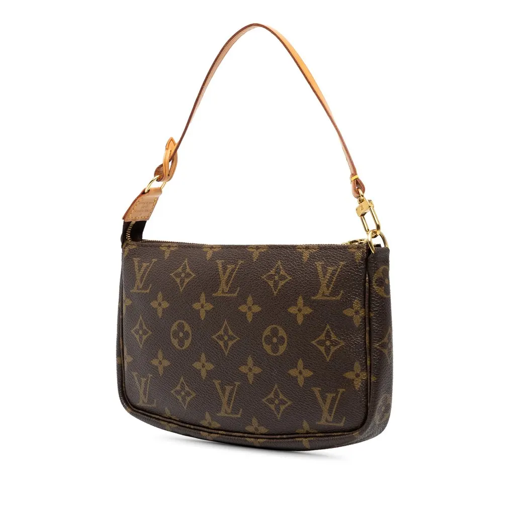 Louis Vuitton Monogram Pochette Accessoires Brown Canvas Very good - Back View