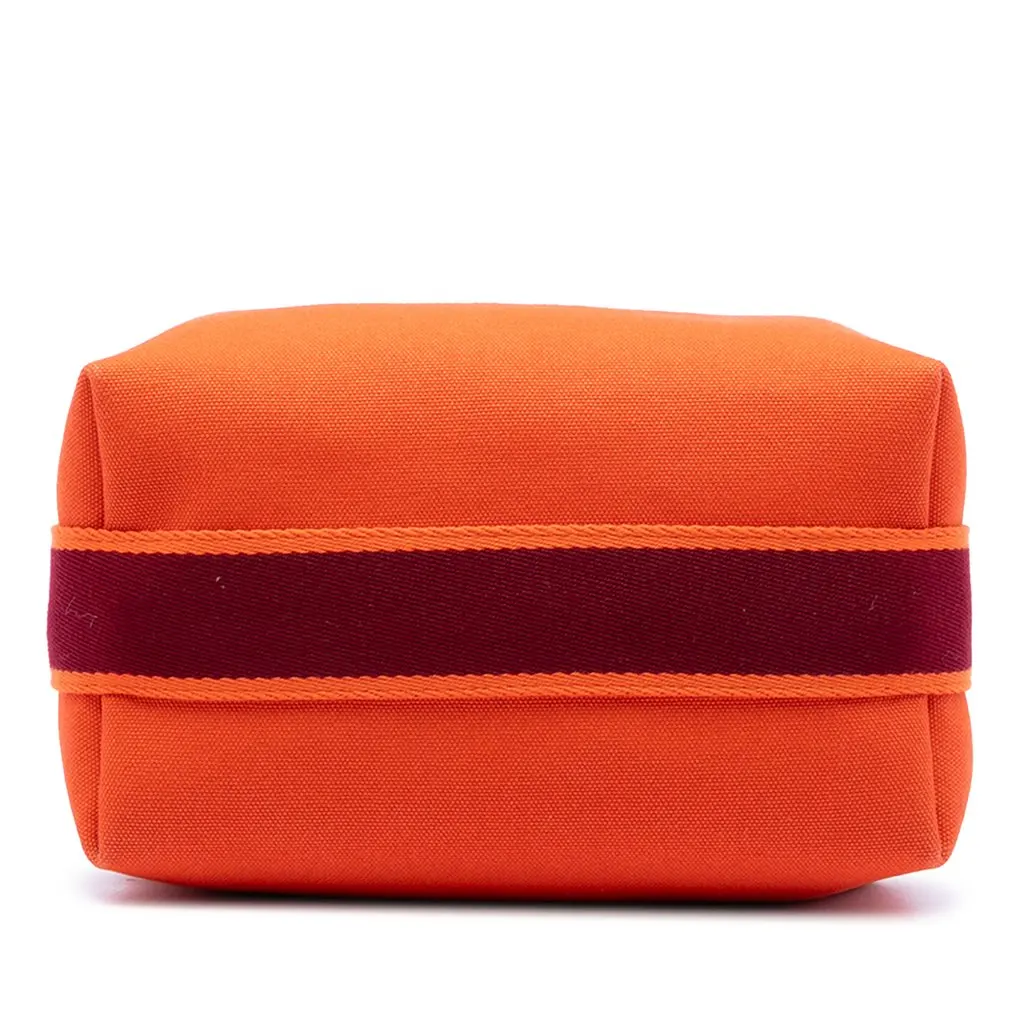 Hermès Small Toile Bride A Brac Case Orange Very good - Inside View